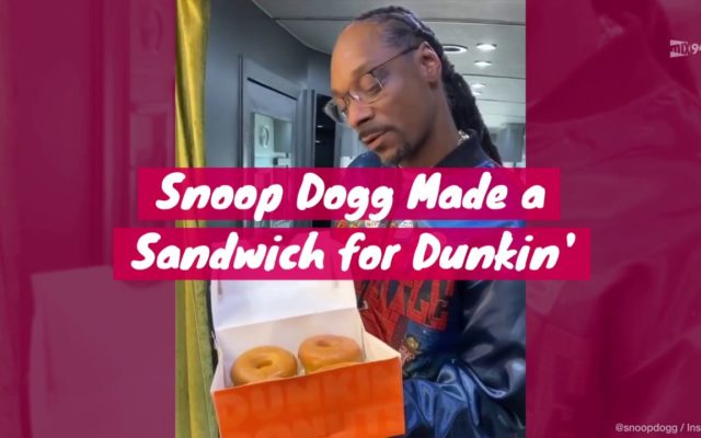 Snoop Dogg & Dunkin To Create Plant Based Sandwich