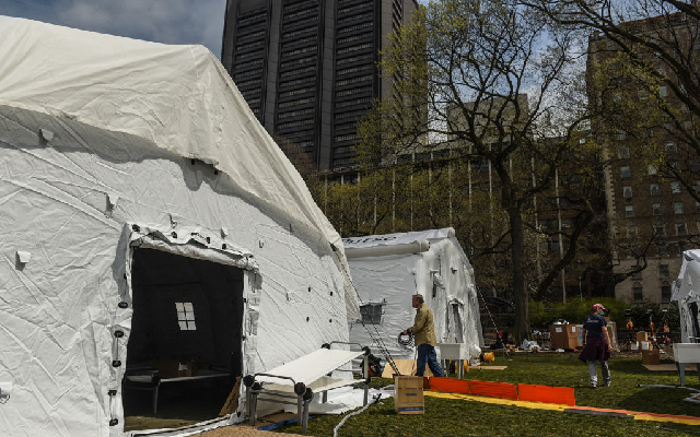 Volunteer Describes Makeshift Tent Hospital In Central Park As Surreal