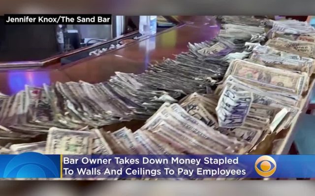Bar Owner in Georgia Takes Money Off the Walls to Pay Staff