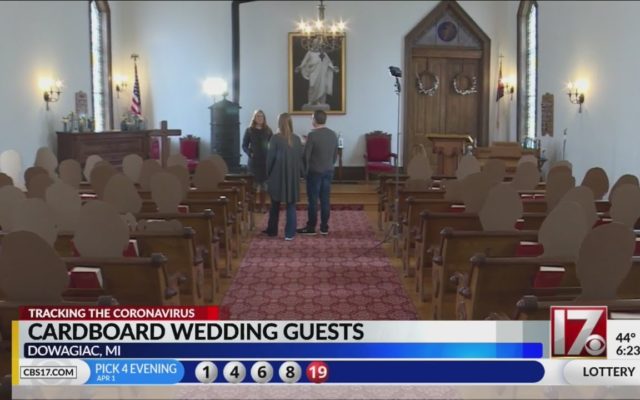 Couple Replaces Live Wedding Guests with Cardboard Cutouts
