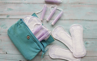cotton tampons and sanitary pads