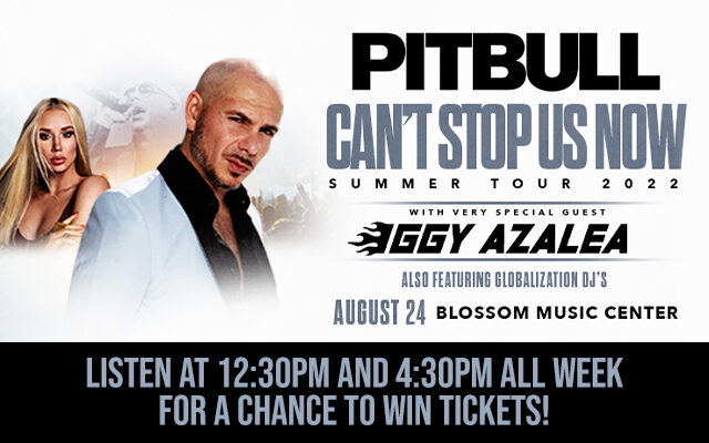 Listen at 12:30 & 4:30pm to win Pitbull tickets!